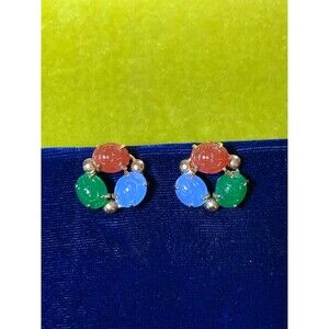Vintage Scarab Earrings